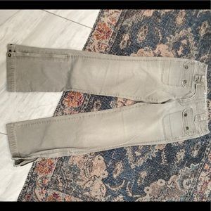 Express- Gray jeans with zipper detailing